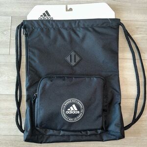 Adidas Unisex Black Classic 3S 2 Sackpack/Gym/Drawstring Bag - NWT